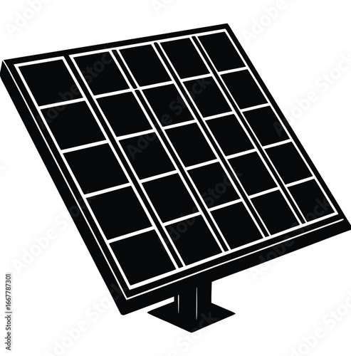 Blue solar panel technology harnessing clean renewable energy from the sun