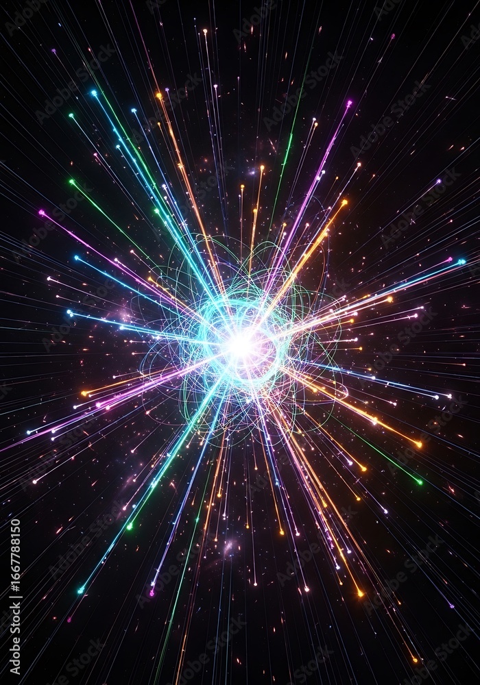 Obraz premium Abstract colorful explosion (1)