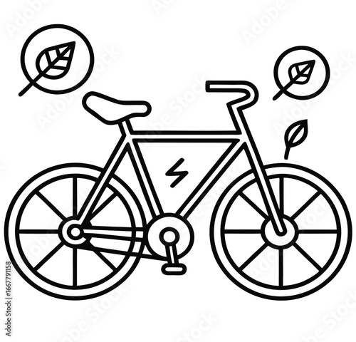Isolated vector illustration of a vintage bicycle on a white background with a retro red frame and black wheels