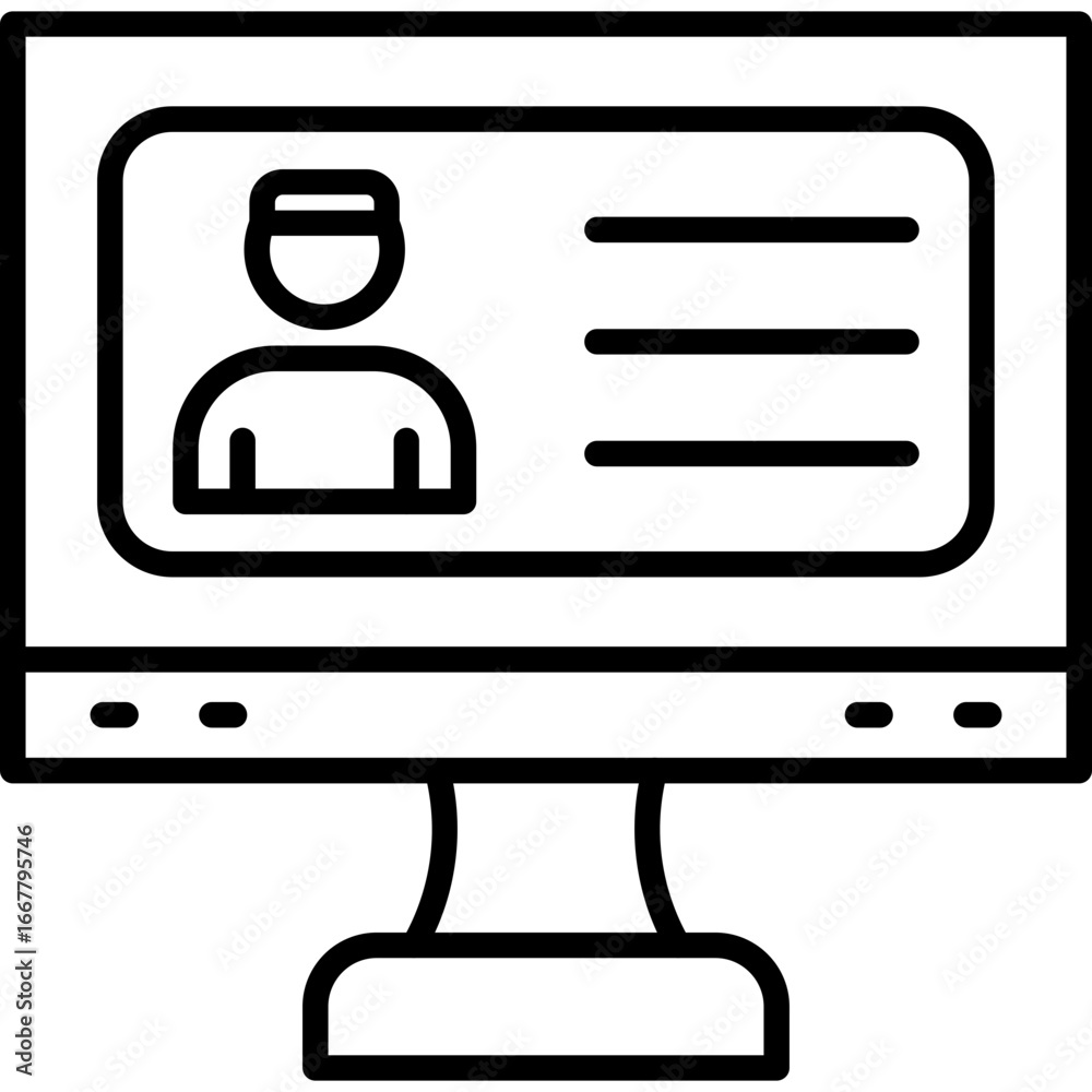 Fototapeta premium Videochat Icon