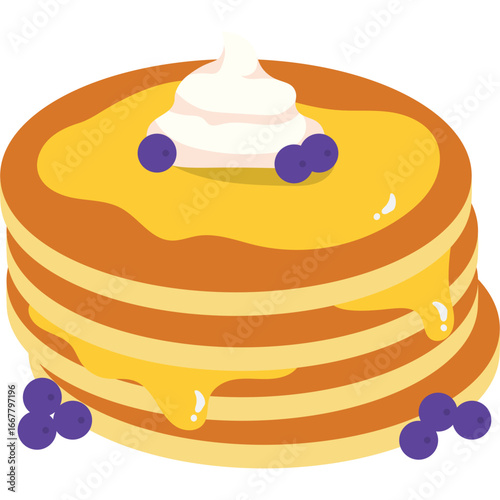 Pancakes Illustration