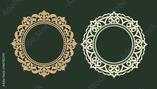ornamental round frame