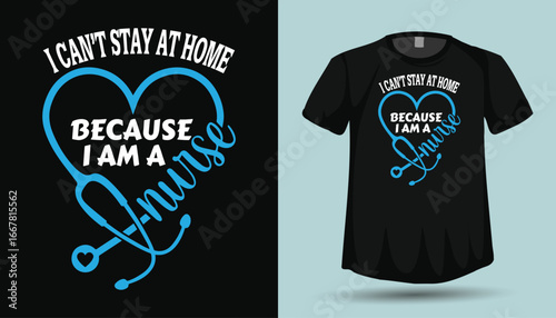 Nurse T‑Shirt Design Vector Graphics

