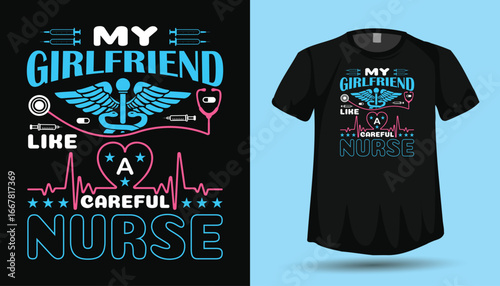 Nurse T‑Shirt Design Vector Graphics

