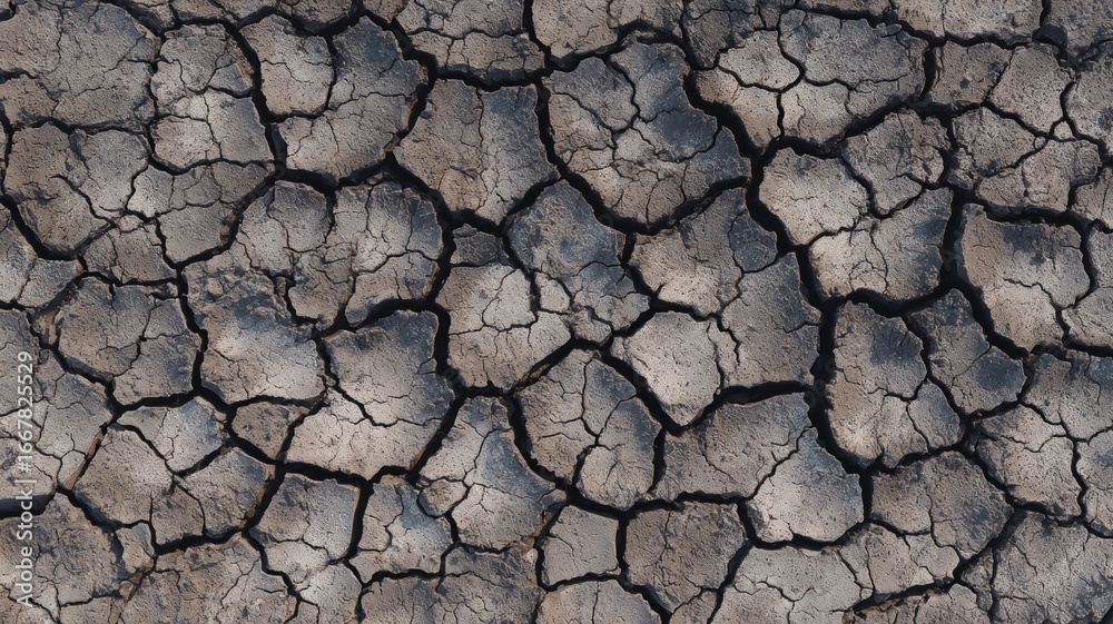 Cracked earth with rich brown textures. Neural network AI generated Cracked earth with rich brown textures. Neural network AI generated