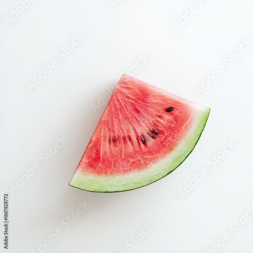 Fruit Watermelon clean and professional composition, copy space, background color white, minimalism, stock