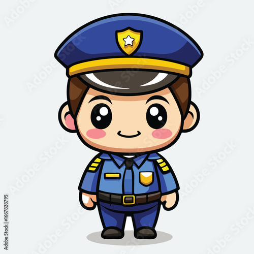 design logo vector cartoon icon mascot police