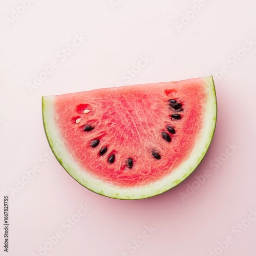 Fruit Watermelon clean and professional composition, copy space, background color white, minimalism, stock