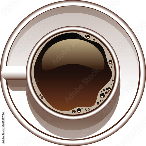 vector illustration of coffee cup