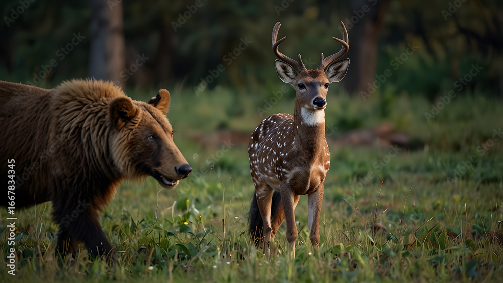 custom made wallpaper toronto digitalFemale brown bear, a deer, bear on a road, in the wild, capturing the majesty of grizzly bears through photography, bear wolf sharing fish nature and closeup of a brown bears majestic head in a dense.
