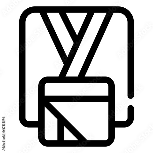 icon cultural tourism with style outline