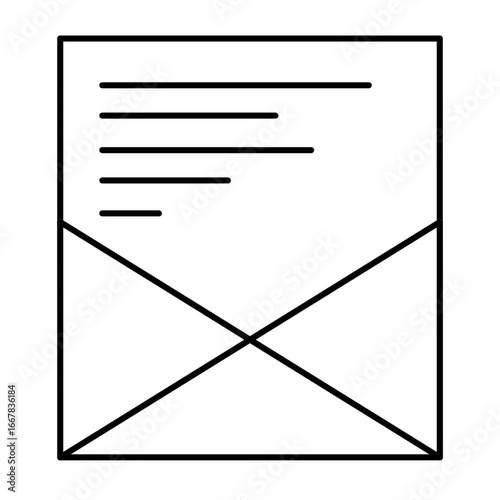 email message animated line icon