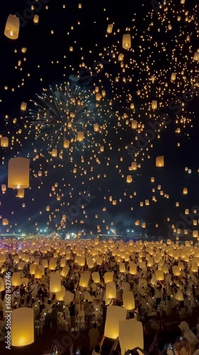 Yi Peng Lantern Festival Chiang Mai Thailand | Floating Lanterns Celebration