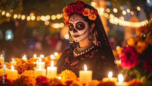 Calavera Catrina, Night Festival, Candles