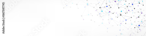 Molecular structure and genetic engineering, molecules DNA, neural network, scientific research. Abstract background for innovation technology, science, healthcare, and medicine