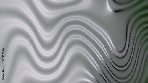 Liquid chrome surface with wavy dark and light patterns, suitable for technology or abstract design projects. Perfect for backgrounds and digital art.