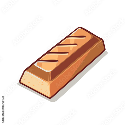 Shiny gold bar bullion vector illustration for finance wealth and investment