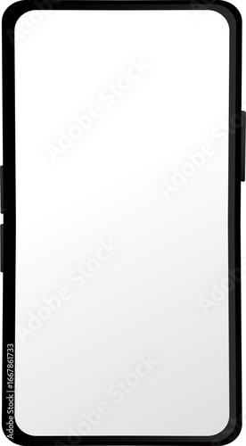 Mobile phone outline digital device illustration advertisement