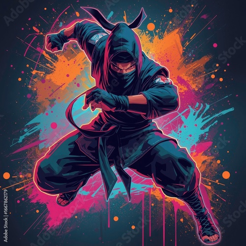 Majestic Neon Fox – Ultra Detailed Digital Artwork with Glowing Eyes