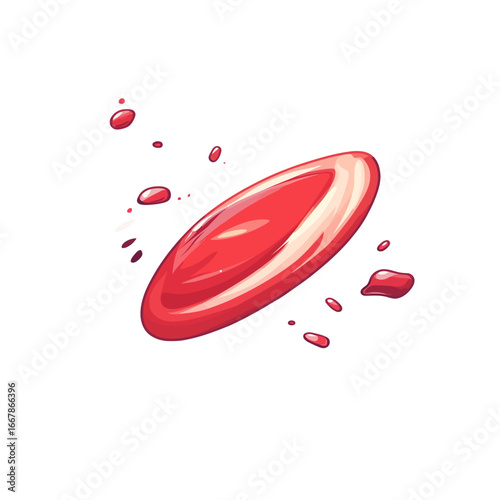 Vector illustration of a frisbee 