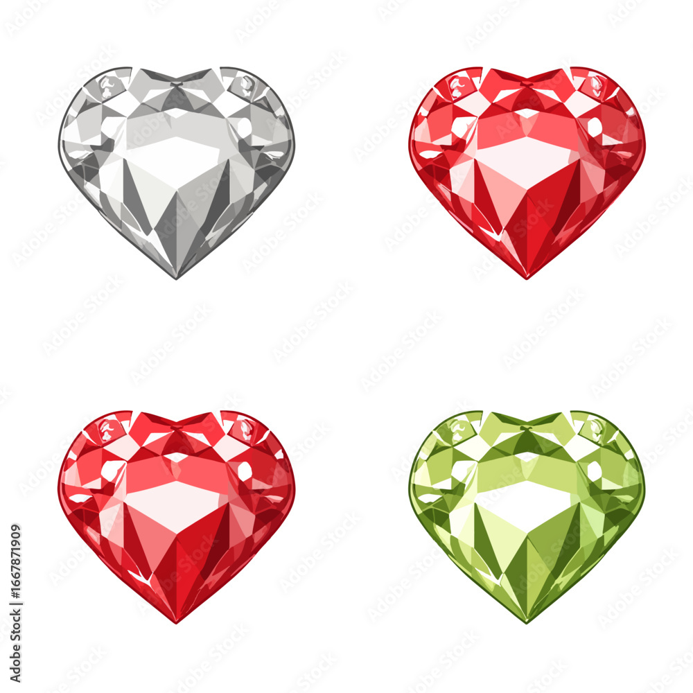 Fototapeta premium Gemstone a white