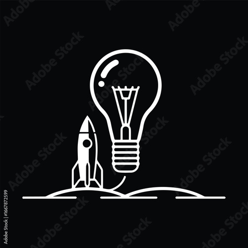 Business startup and innovation idea symbol