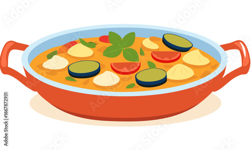 soup with vegetables