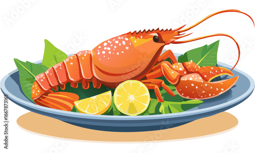 lobster with lemon