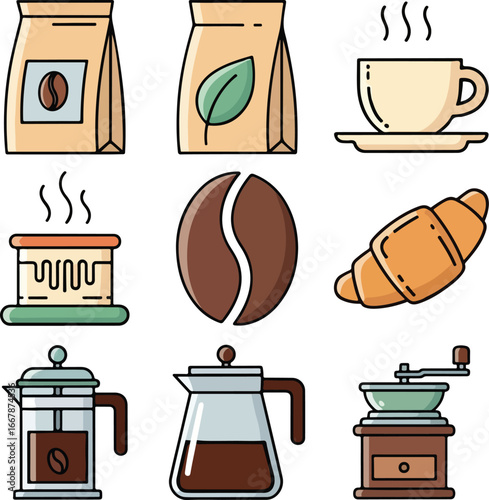 Coffee Shop Vector Icons