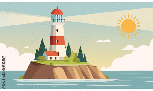 lighthouse on the coast