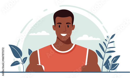 man in yoga pose