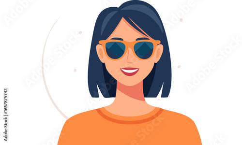 girl with sunglasses