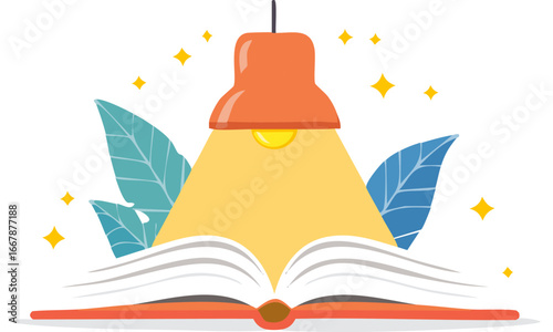 magic book and candle