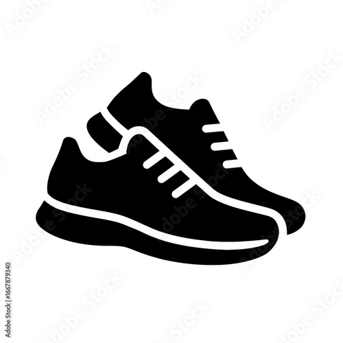 Black Sneakers Athletic Shoes Casual Footwear for Running and Sports
