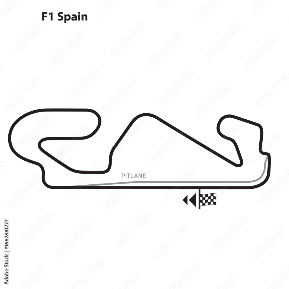 Fototapeta premium Circuit de Barcelona-Catalunya, GP von Spanien