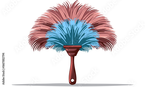 red hair brush