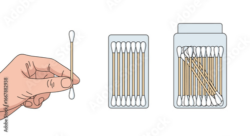 Cotton swabs are commonly used for cleaning ears but can also be utilized for a variety of other cosmetic and cleaning purposes around the house