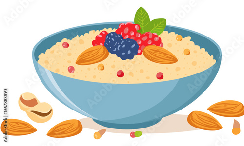 ice cream with fruits