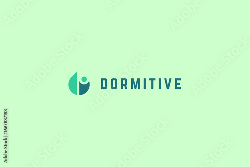 Template logo design solution for dormirive drops