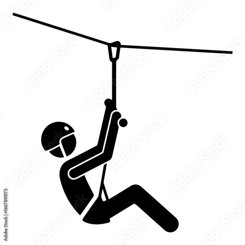 ziplining icon