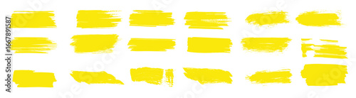 Highlight marker lines. Marker yellow strokes.