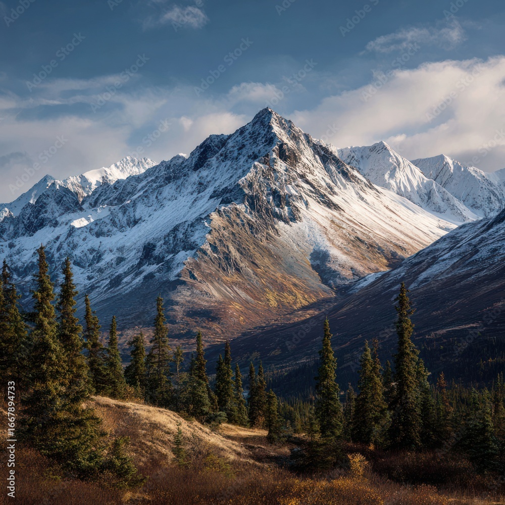 Obraz premium pristine Alaskan mountain wilderness