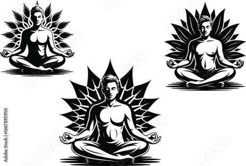 Serene Meditation Yoga Poses  Spiritual