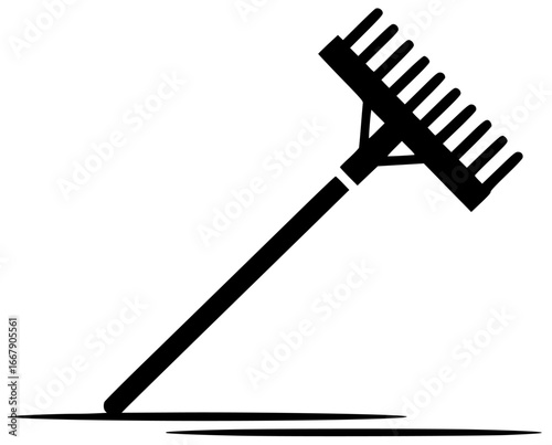Rake equipment in a field and forest with garden backyard park lawn farm nursery landscape woodland areas daily