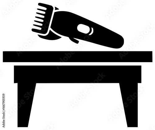 Trimmer fashion tool in a beauty salon with a stylist and other makeup accessories nearby always