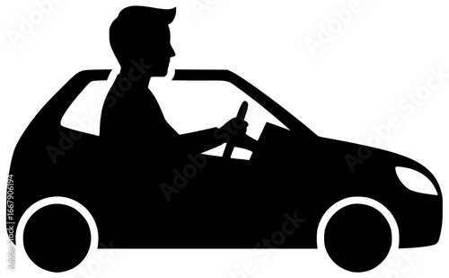 Women driving cars and little kids playing with happy people running around big vehicles