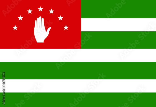 Abkhazia flag illustrator national