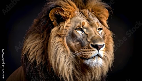 portrait of a lion