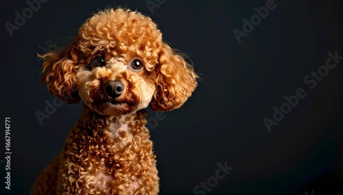 portrait of a poodle