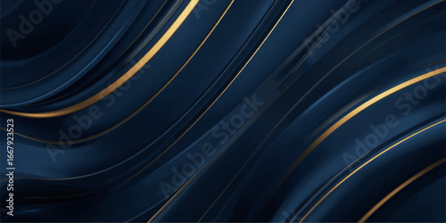 Abstract blue fabric background with a wavy pattern and a hint of steel